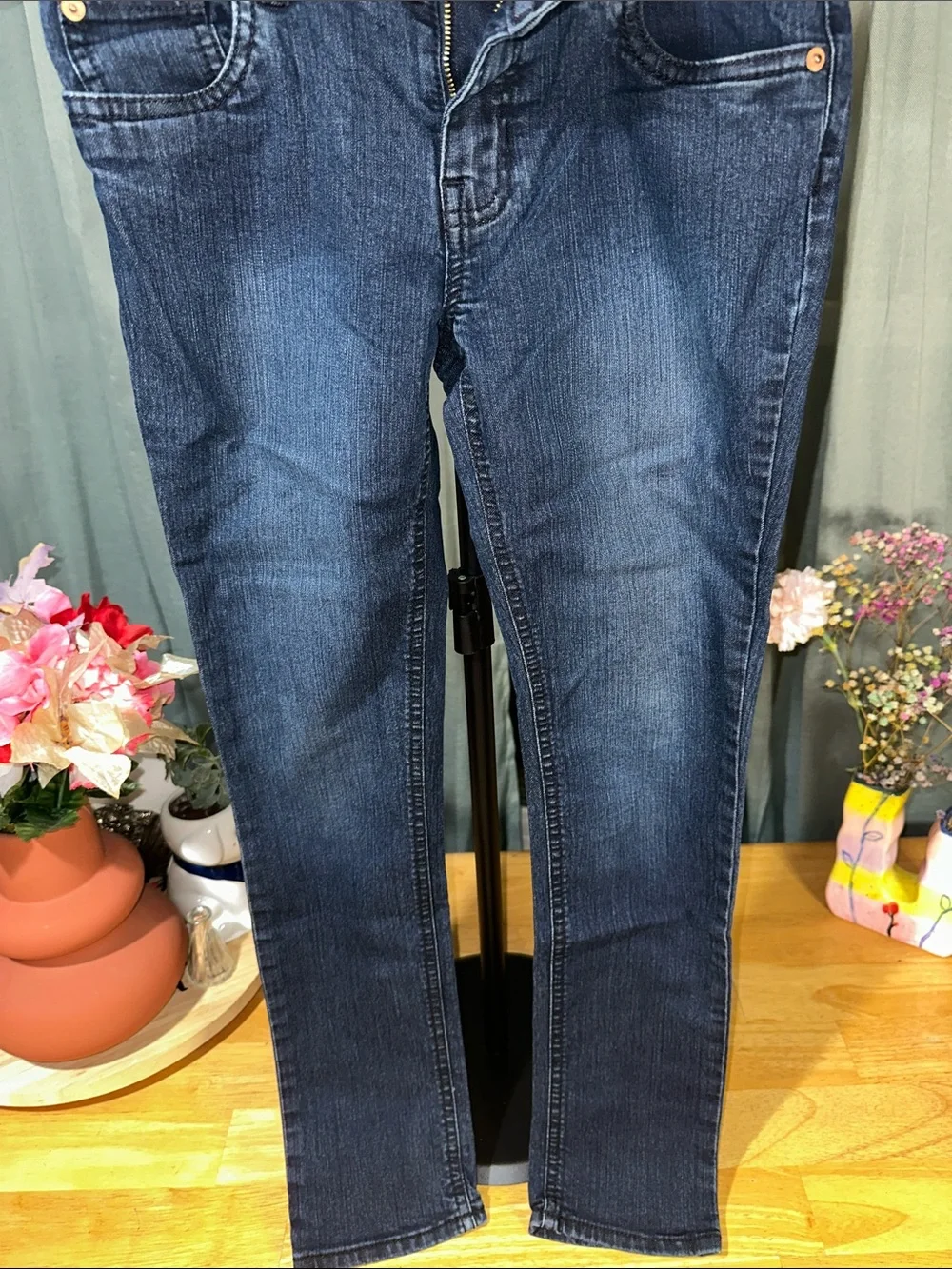 🎉The Children's Place Navy Blue Kids Jeans - Straight Leg A210